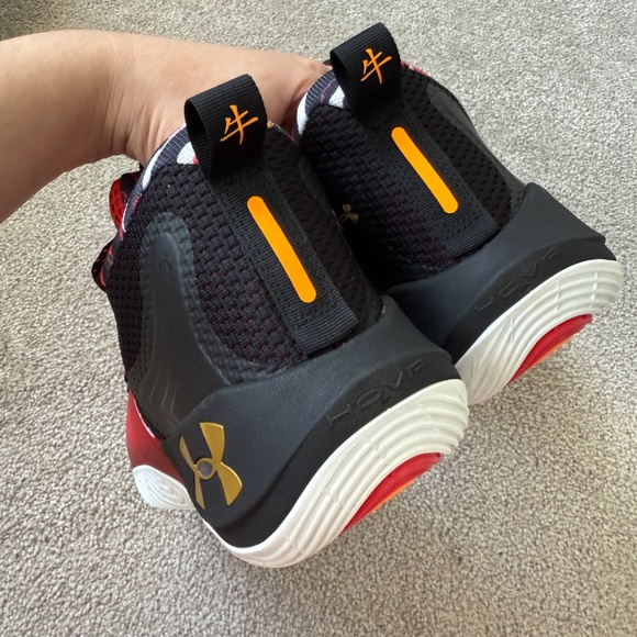 NIB Under Armour Men's Embiid One Chinese Lunar New Year CNY Red Sneaker Size 13 - Picture 4 of 7